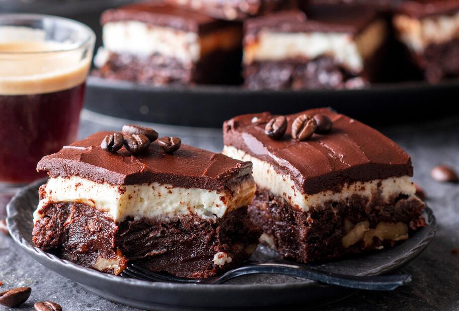 Cappuccino-Brownies – cremig & saftig