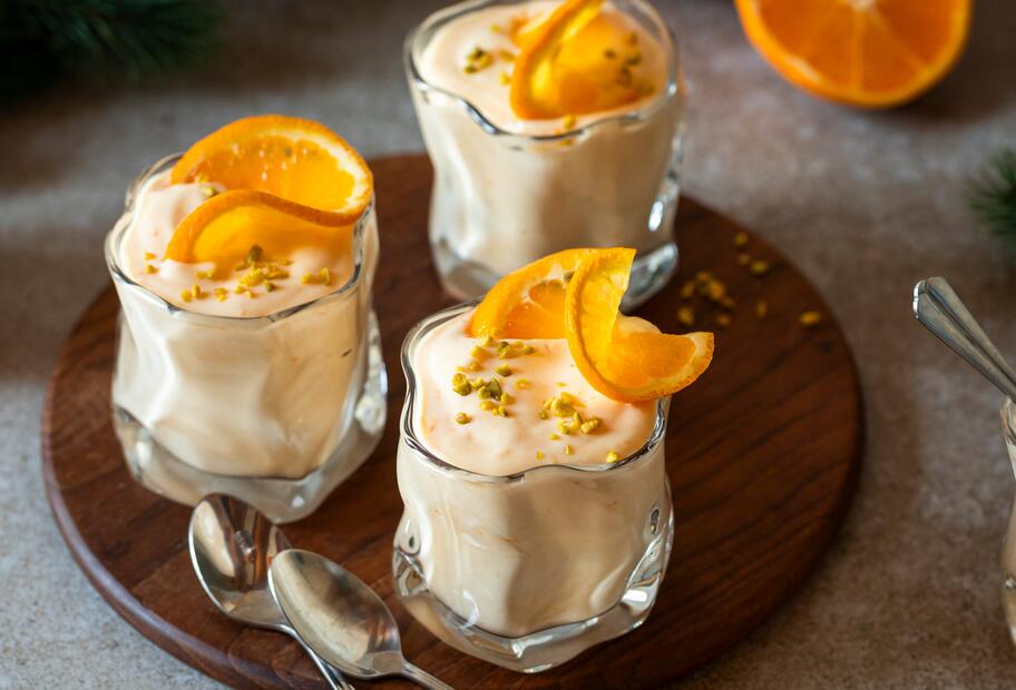 Feinste Orangenmousse aus 5 Zutaten