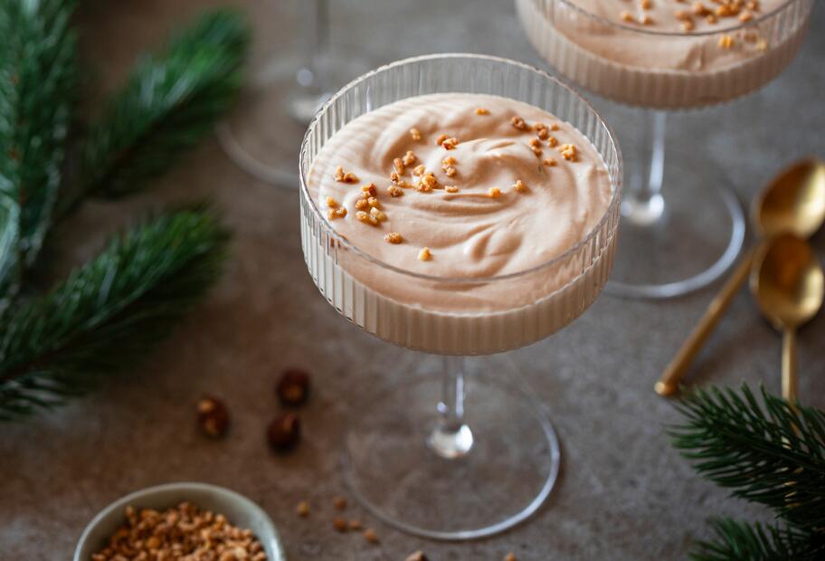 Haselnusscreme – einfaches Dessert im Glas