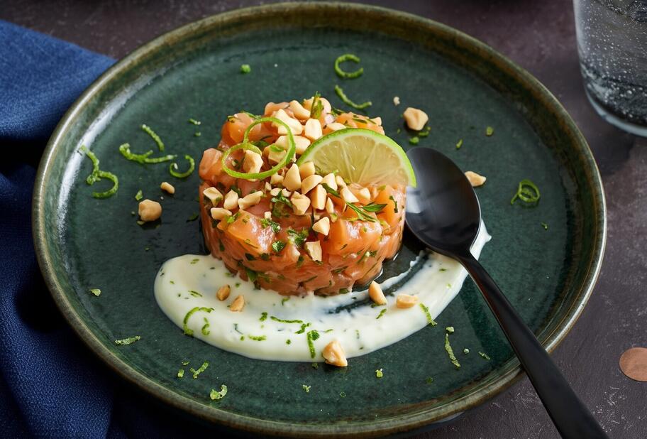 Lachs-Limetten-Tatar