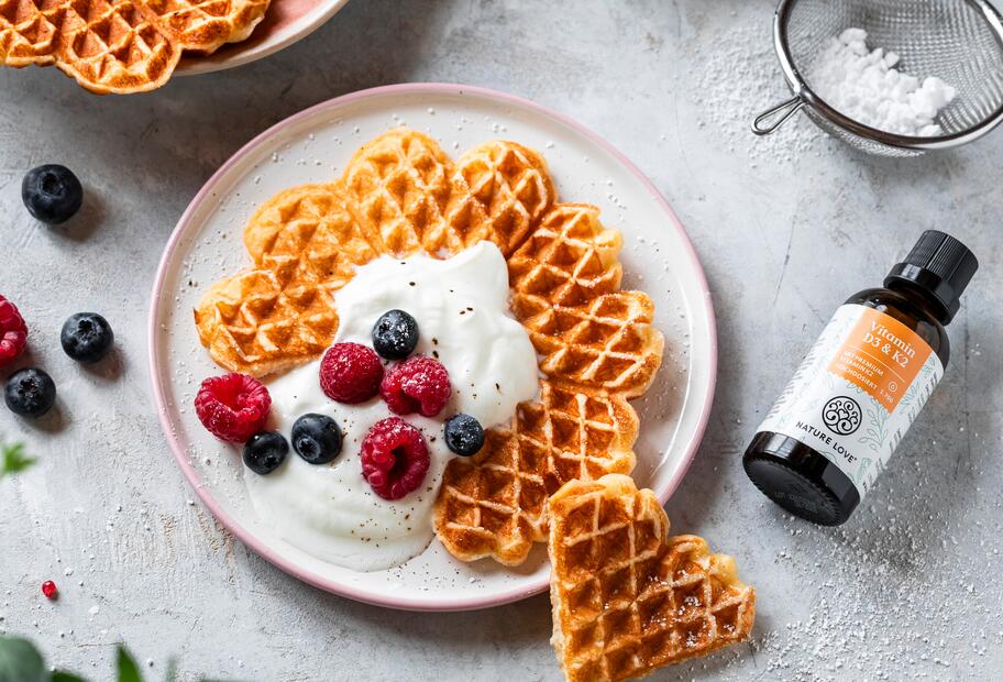 High-Protein-Waffeln mit Quark