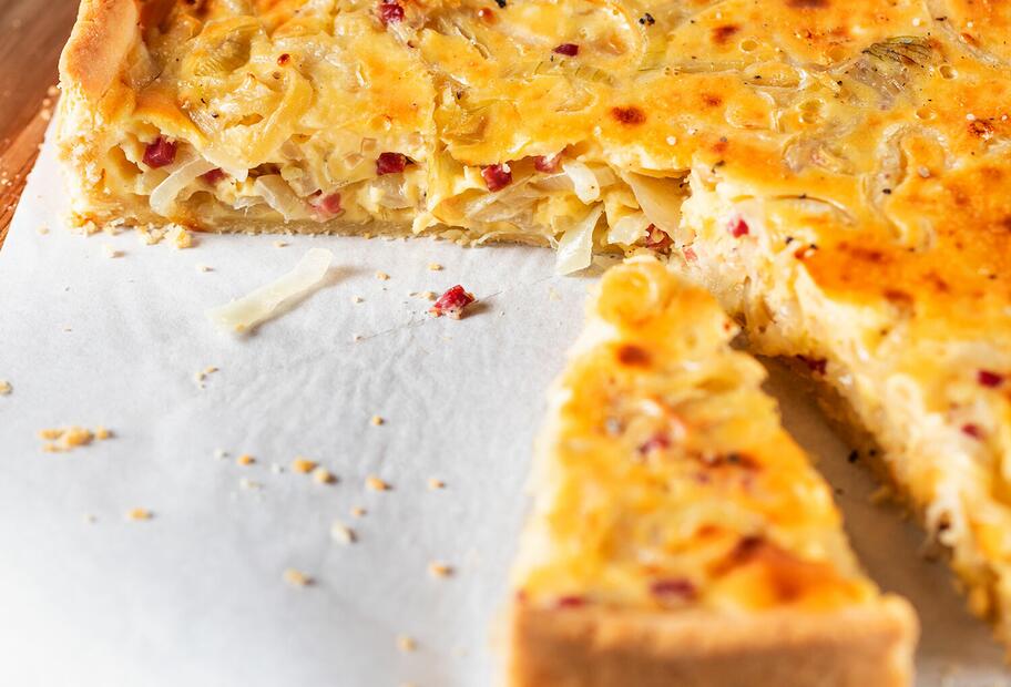 Zwiebelkuchen ohne Hefe