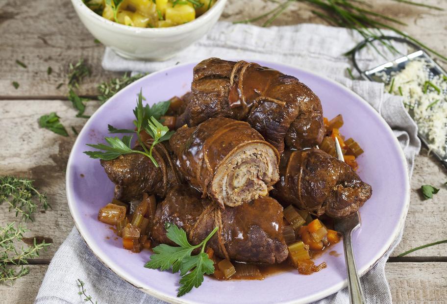 Rinderrouladen mit Pilzfüllung