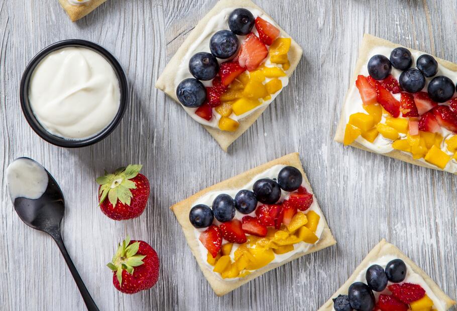 Süße Flammkuchen-Flaggen