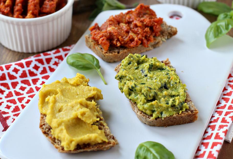 Vollkornbrot mit dreierlei Aufstrich für den Thermomix®