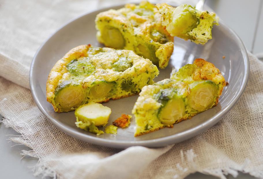 Würziges Rosenkohlomelett