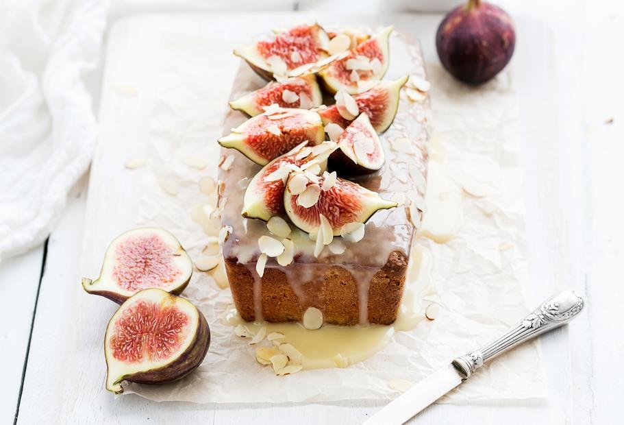 Zitronenkuchen mit Feigen