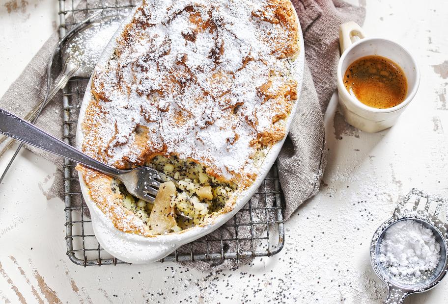 Milchreis-Auflauf mit Birnen mit dem Thermomix® | ZAUBERTOPF Milchreis-Auflauf mit Birnen mit dem Thermomix® | ZAUBERTOPF