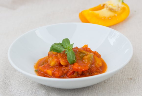Peperonata (Paprikagemüse) mit dem Thermomix®