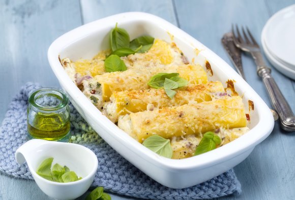 Cannelloni mit Ziegenkäse-Kräuter-Füllung für den Thermomix®