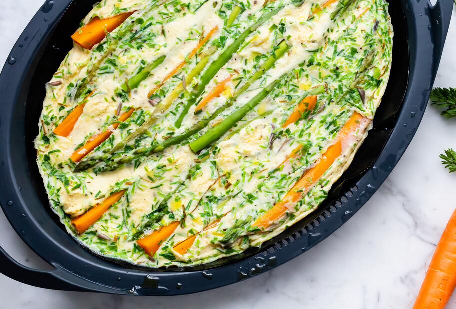 Karotten-Spargel-Omelett für den Thermomix®