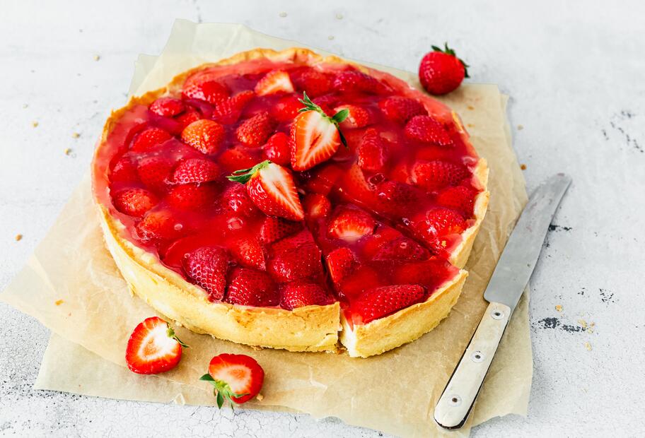 Erdbeerkuchen mit Vanillecreme für den Thermomix®