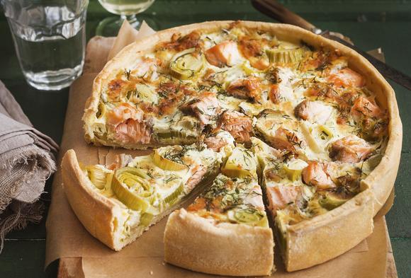 Porreequiche mit Lachs für den Thermomix® Porreequiche mit Lachs für den Thermomix®