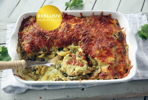 Spätzle-Gratin mit dem Thermomix® | ZAUBERTOPF Spätzle-Gratin mit dem Thermomix® | ZAUBERTOPF