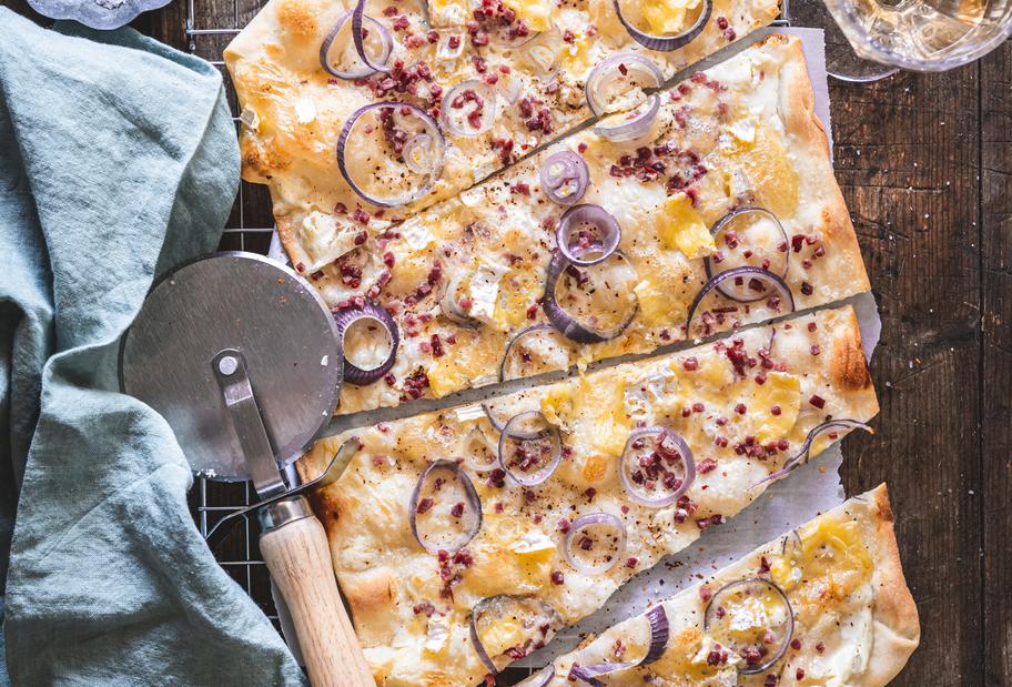 Maismehl-Flammkuchen für den Thermomix®
