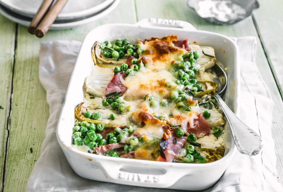 Chicorée-Gratin mit Schinken für den Thermomix®