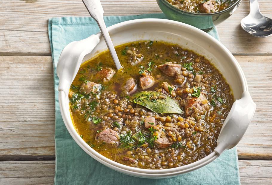 Italienischer Linseneintopf mit Salsicce für den Thermomix®