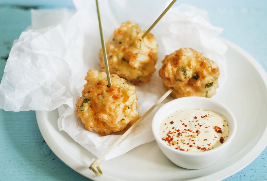 Garnelenbällchen mit scharfer Mayonnaise für den Thermomix®