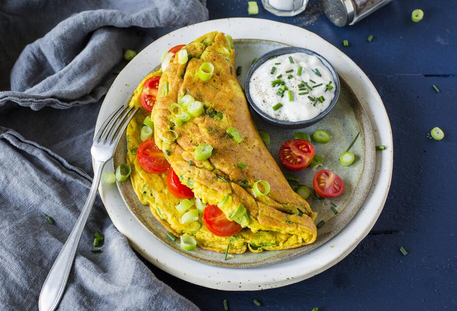 Kräuter-Omelett mit Tomaten für den Thermomix®