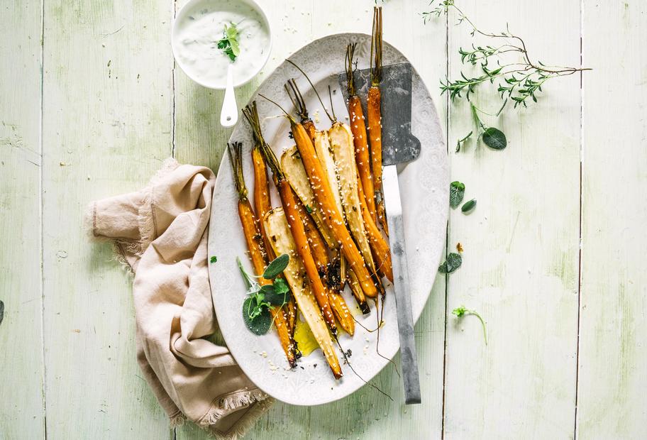 Gebackene Rüben mit Kräuterquark aus dem Thermomix® | ZAUBERTOPF