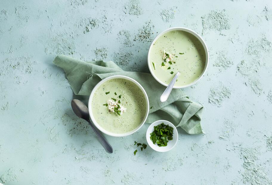 Cremige Bärlauchsuppe ohne Kartoffeln für den Thermomix®