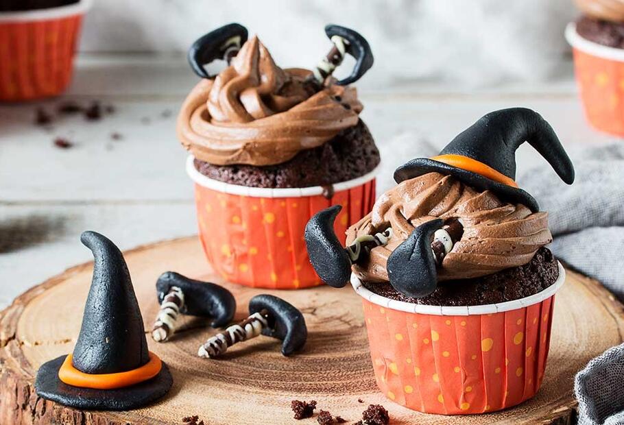 Hexen-Kuchenaufsatz Set – 45 Teile – Cupcake-Topper & Deko Für Geburtstag, Halloween, Prinzessinnen-Party
