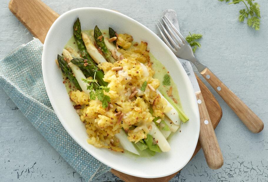 Spargel mit Kartoffelkruste für den Thermomix®