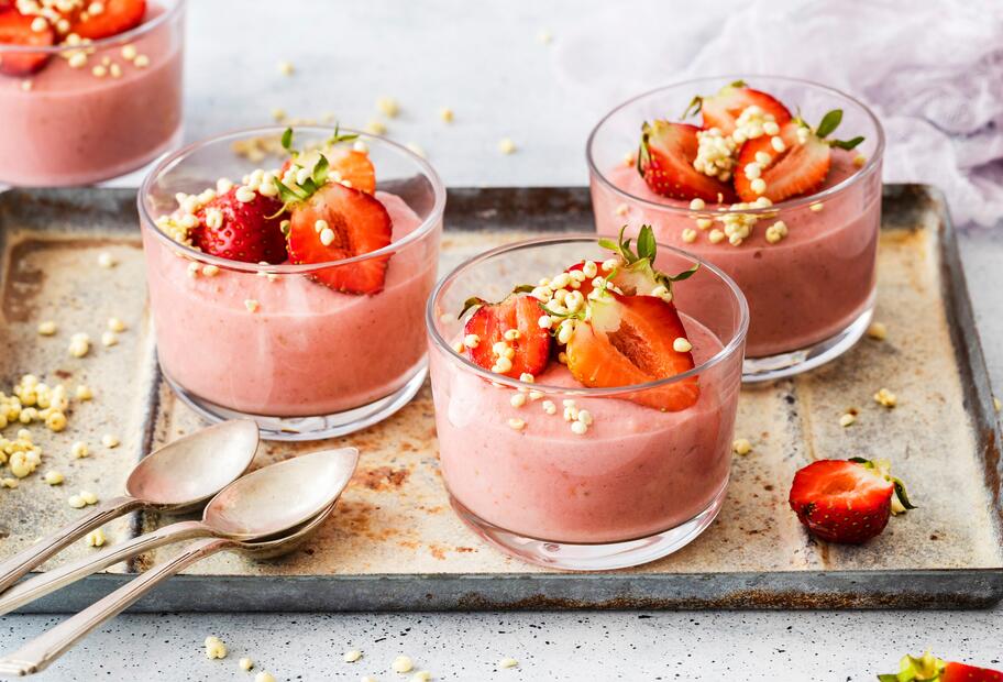Erdbeermousse im Glas für den Thermomix®