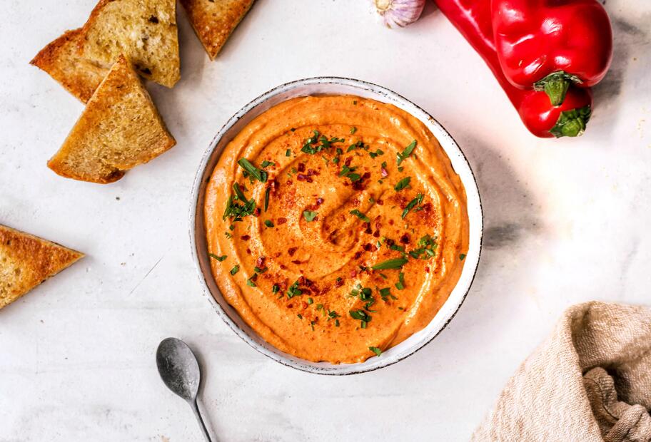 Geröstete Paprika-Dip für den Thermomix® Geröstete Paprika-Dip für den Thermomix®