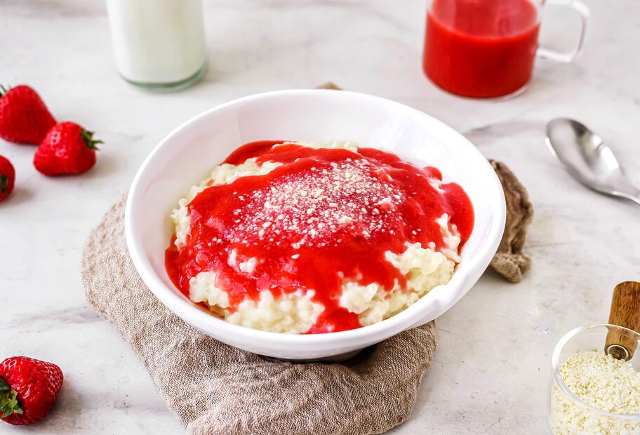 Milchreis à la Spaghetti-Eis mit dem Thermomix® Milchreis à la Spaghetti-Eis mit dem Thermomix®