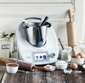 Thermomix, Backzutaten, Mehl, Eier, Kakao