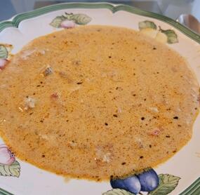 Schöne Würze und damit einfach lecker! Da ich wider Erwarten kein Kurkuma da hatte, habe ich mit Curry improvisiert.