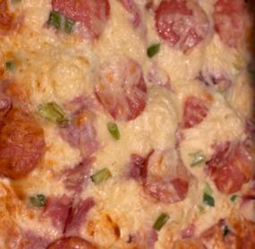 Habe noch etwas Salami übrig gehabt und gleich mit drauf gelegt 😋👌🏻