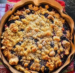mit Brombeeren gemacht....hatte ich im Garten