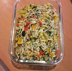 Habe den Salat heute gemacht, allerdings nur 30g Öl und noch etwas Chili und Salz. Echt lecke4