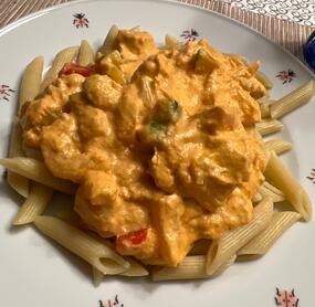 Super lecker aber ich habe die doppelte Menge Flüssigkeit genommen und es ist trotzdem noch sehr cremig 