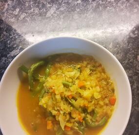 habe die Suppe etwas mehr gewürzt