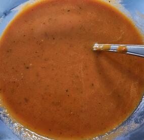 Suppe hat sehr gut geschmeckt 😋, hab noch ein paar Chiliflocken hinzugefügt