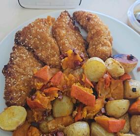 uns hat es letzte Woche (zusammen mit paniertem Hähnchen) so lecker geschmeckt, dass es das diese Woche gleich nochmal gibt 😊🥰