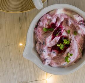 Preiselbeer-Sahne-Soße