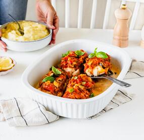 Italienisches Schlemmerfilet mit Kartoffel-Kohlrabi-Püree