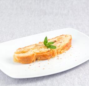 Apfelstrudel aus Mürbeteig