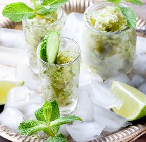 Gurken-Minz-Granita