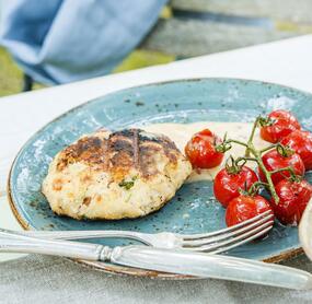 Würzige Fischfrikadellen vom Grill
