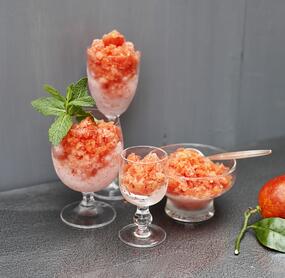 Blutorangen-Granita