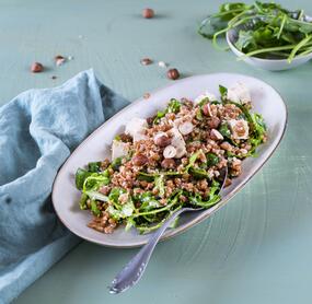 Dinkelsalat mit Tofu