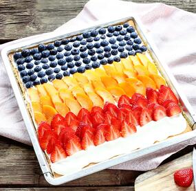 Dreierlei Blechkuchen mit Mascarpone