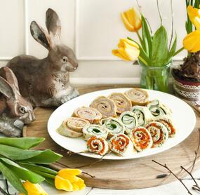 Dreierlei gefüllte Pfannkuchen