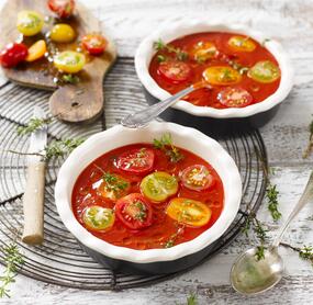 Für heiße Tage: Kalte Tomatensuppe