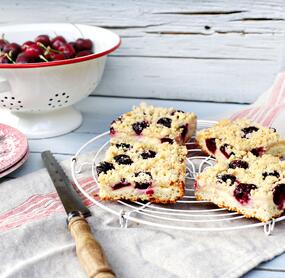 Saftiger Kirschkuchen mit Quark-Öl-Teig